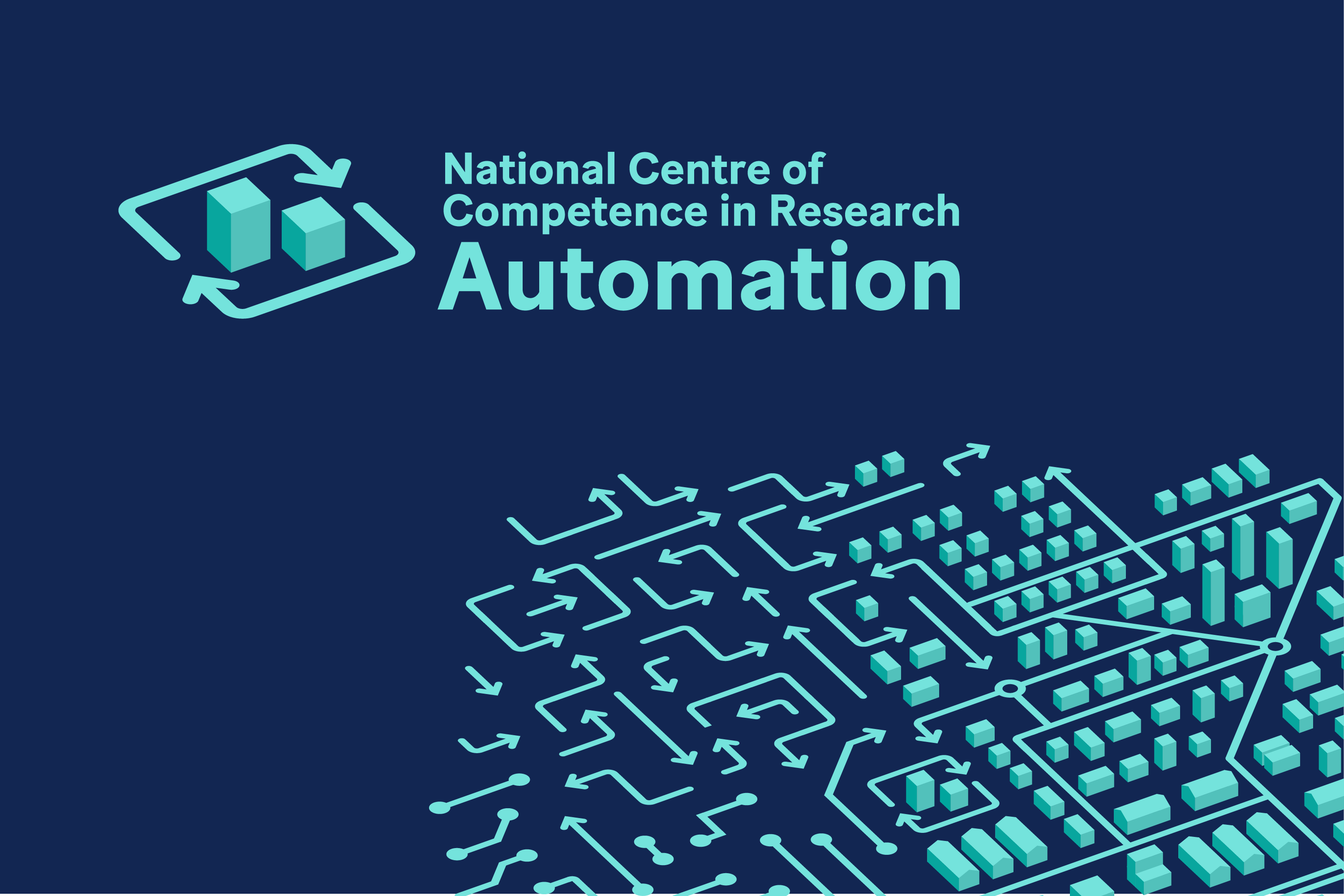 NCCR Automation logo and pattern